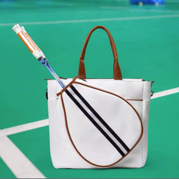 Padel Tennis Schläger Tasche Minimalist Leder Hand Held Sport Tote