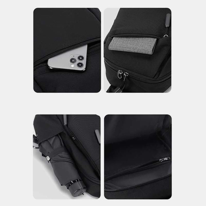 Schultertasche für Herren, abriebfest, lässiger Oxford-Umhängerucksack