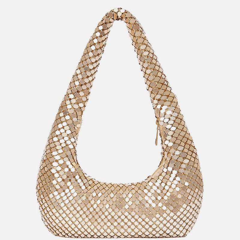 Abendtasche für Damen, Metall, glitzernd, glitzernd, Party-Geldbörse 