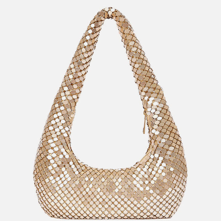 Abendtasche für Damen, Metall, glitzernd, glitzernd, Party-Geldbörse 