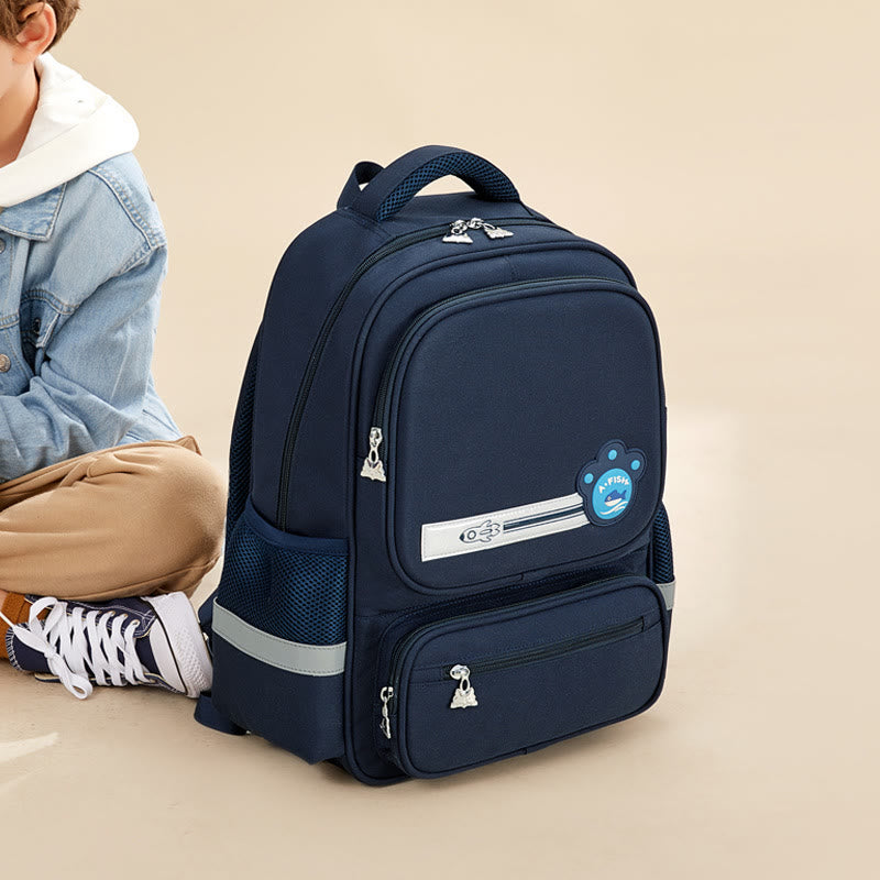 Rucksack für Kinder, lässig, süß, Farbe, Nylon, große Schultasche