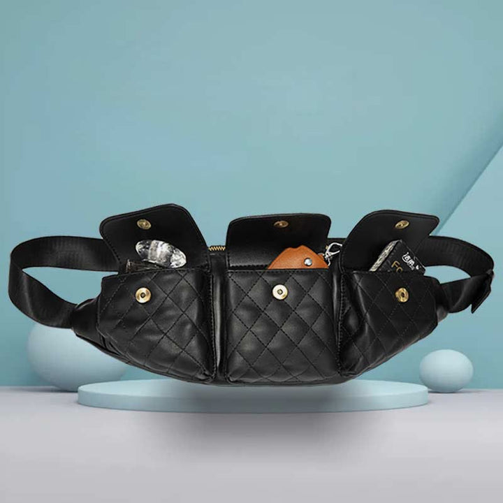 Gürteltasche für Herren, Leder, lässige Umhängetasche für den Außenbereich