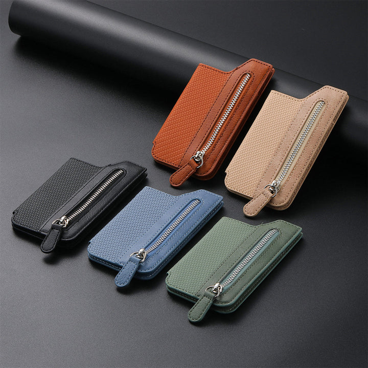 Brieftasche für Telefon Creative Stick Clamshell Style Zurück Kartenhalter