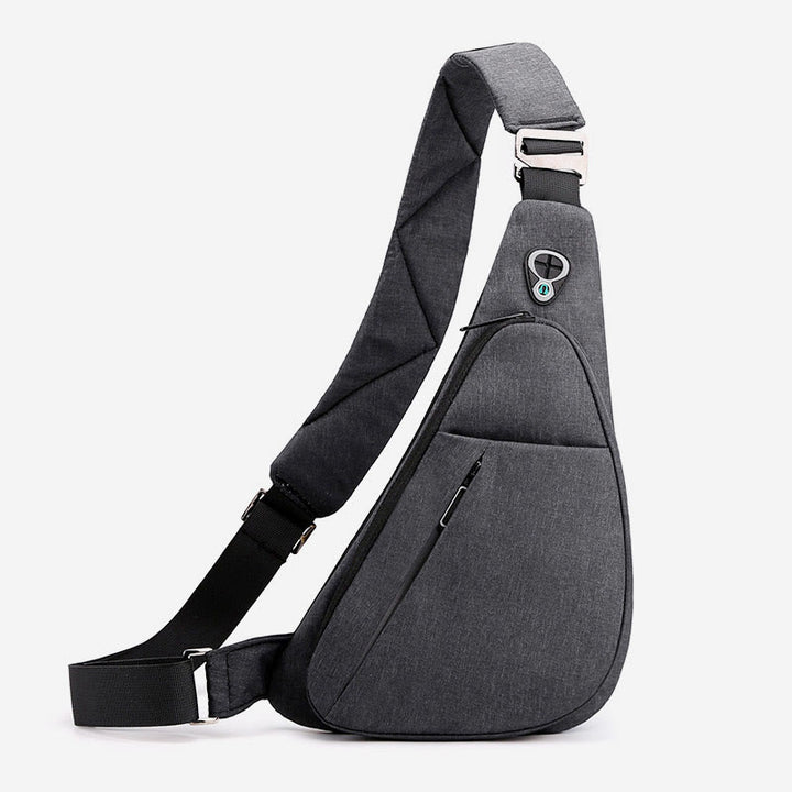 Schultertasche für Herren, wasserdicht, Nylon, tragbarer Umhängerucksack