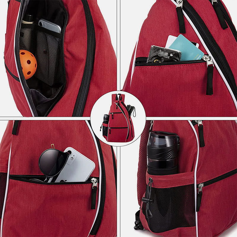 Tragbare Pickleball-Schlägertasche, leichter Sport-Sling-Rucksack