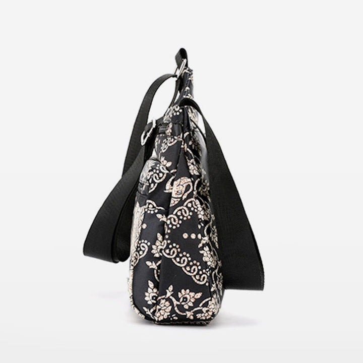 Umhängetasche für Damen aus Nylon mit Folk-Custom-Ethno-Druck