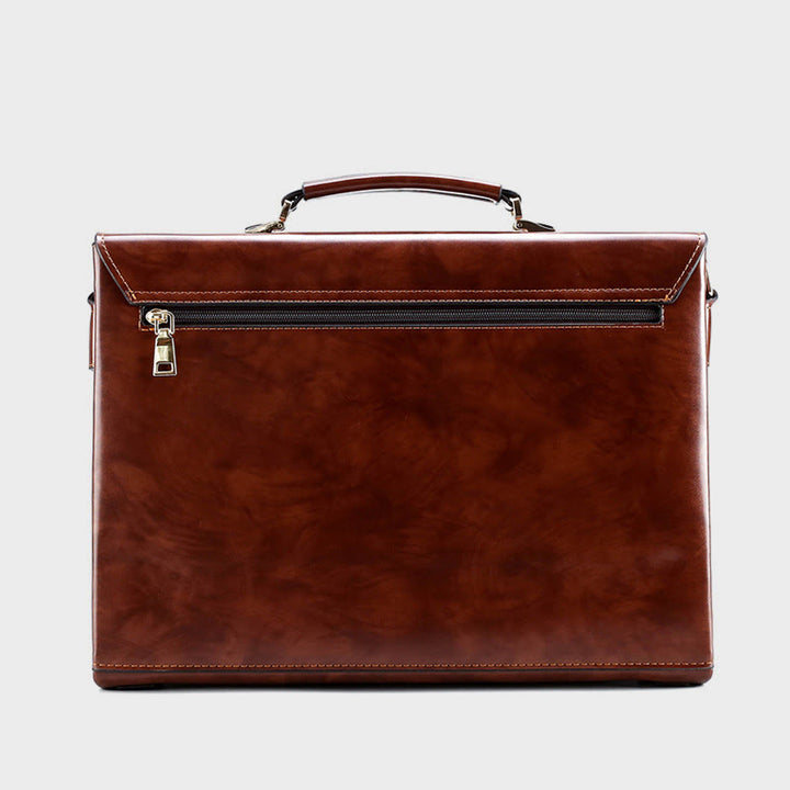 Messenger Bag für Herren, groß, Vintage, mit Schloss, Aktentasche