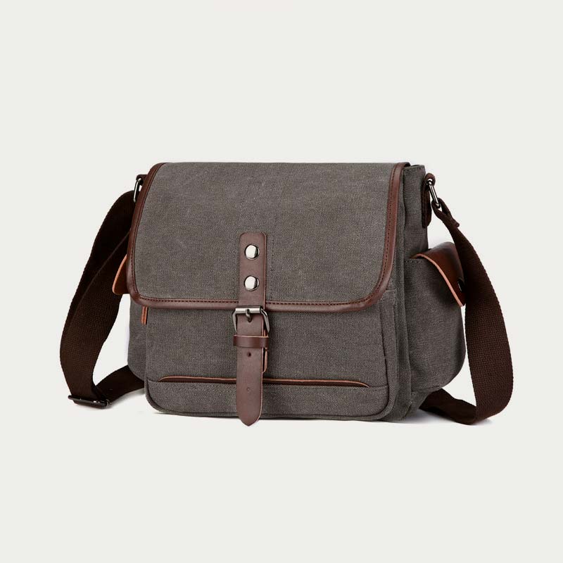 Unisex Retro Canvas Tasche Große funktionelle Umhängetasche Messenger Bag