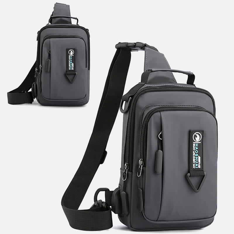 Praktische Crossbody Sling Bag für Männer, wasserdichte Reisetasche