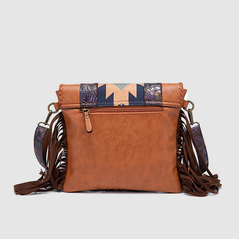 Umhängetasche für Damen, Vintage, Quaste, große Kapazität, Einkaufstasche