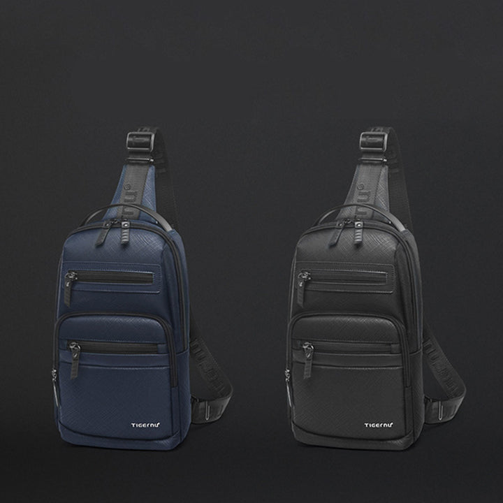 Wasserdichte, langlebige Schultertasche mit Reißverschluss und mehreren Taschen, großes Fassungsvermögen