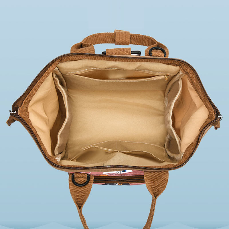Funktionelle wasserdichte Umhängetasche, umwandelbarer Mini-Rucksack, Mamatasche