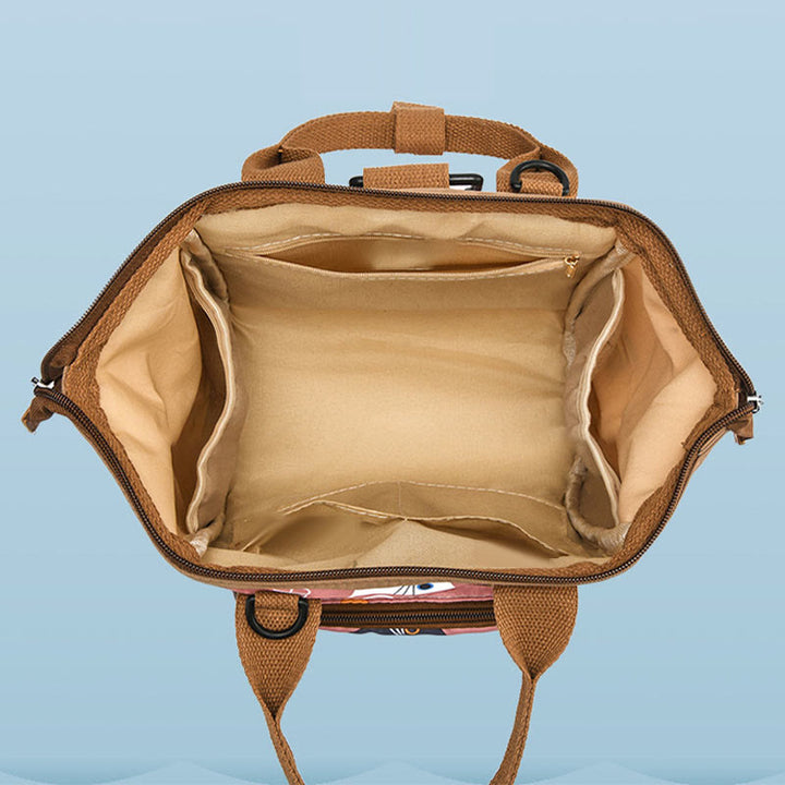 Funktionelle wasserdichte Umhängetasche, umwandelbarer Mini-Rucksack, Mamatasche