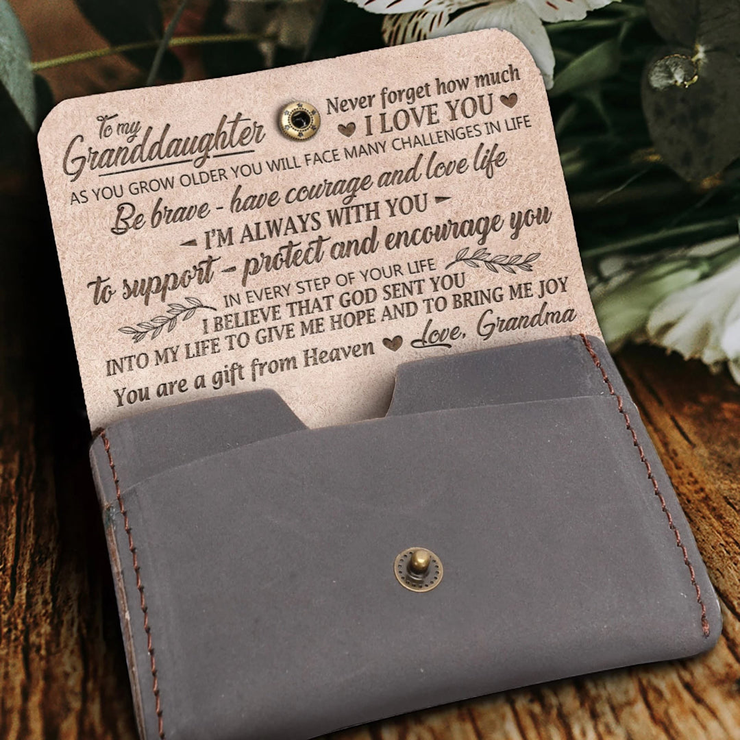 Clamshell-Geldbörse mit Gravur, Geldbörse für die Familie, warmes Geschenk