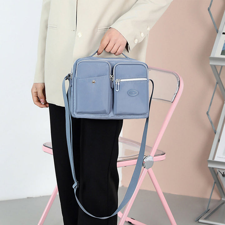 Leichte Handtasche, Umhängetasche, mehrere Taschen, für Reisen und Arbeit, Schultertasche, Messenger Bag