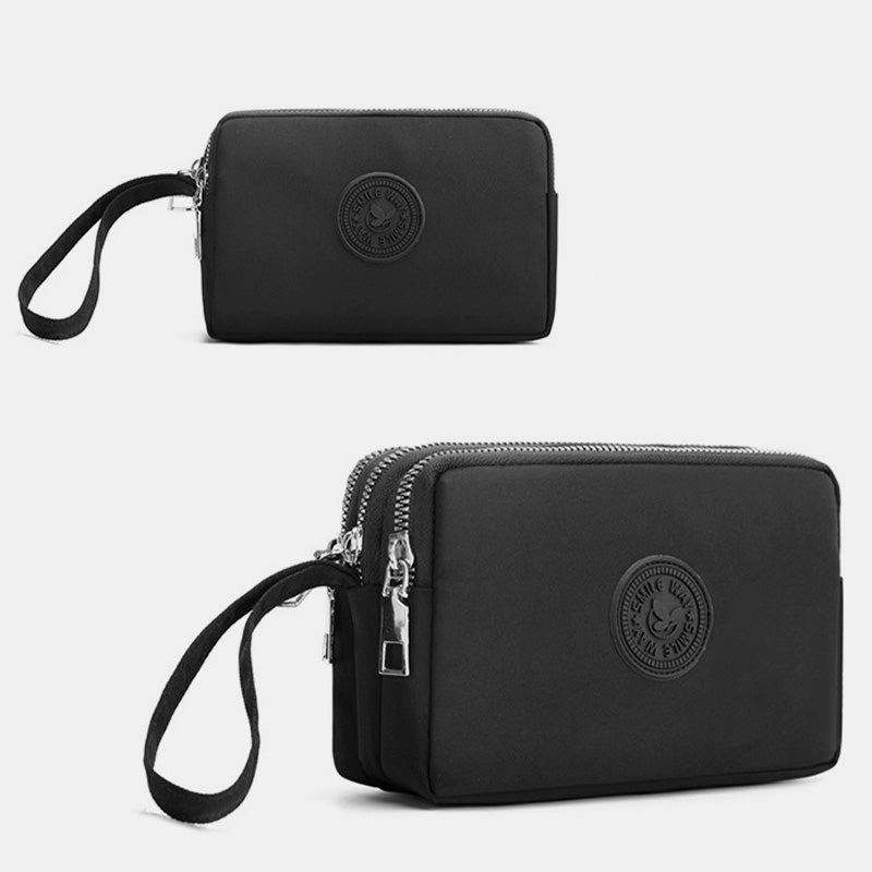Großes Fassungsvermögen Armband-Geldbörse aus wasserdichtem Nylon, Handtasche, Clutch, Geldbörse für Damen