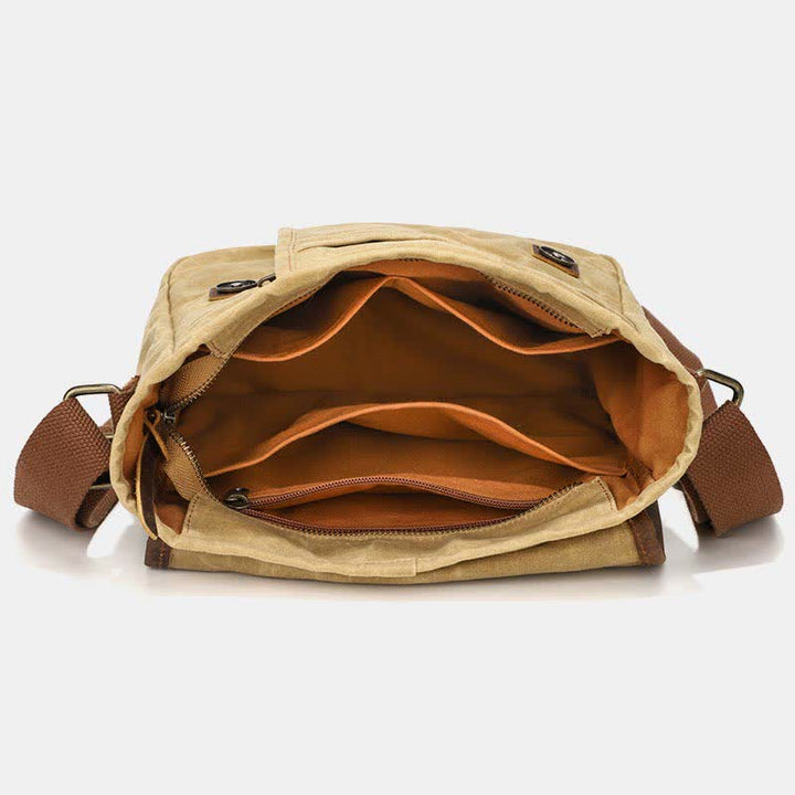 Herren Messenger Bags Canvas Umhängetasche Reise Arbeitstasche