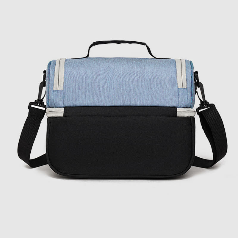 Kühltasche für Ausflüge, doppellagige Isolierung, Umhängetasche, Picknicktasche