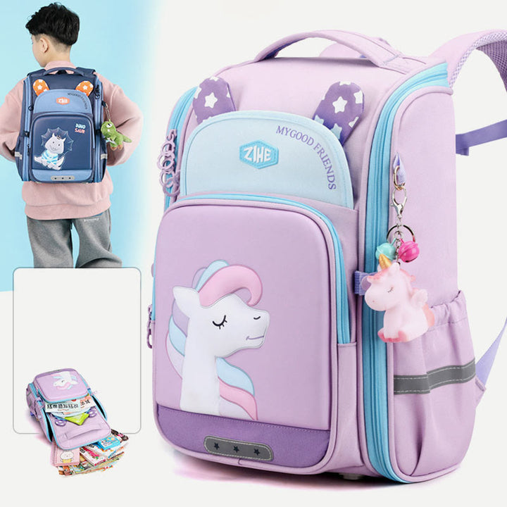 Rucksack für Grundschüler, verschleißfest, mit Ridge-Schutz, Schultasche