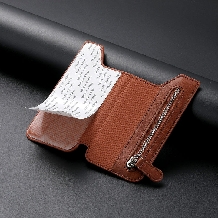 Brieftasche für Telefon Creative Stick Clamshell Style Zurück Kartenhalter