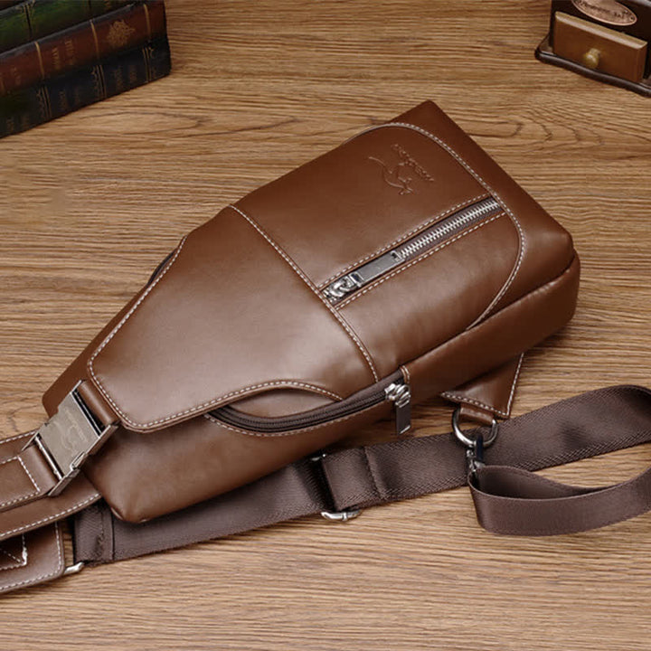 Männer Casual Reise Crossbody Brust Sling Tasche Ein Schultergurt