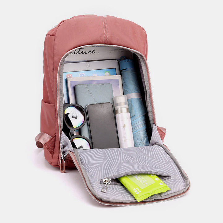 Diebstahlsicherer Rucksack für Damen, leicht, klassisch, einfach, wasserdicht, lässiger Reise-Tagesrucksack