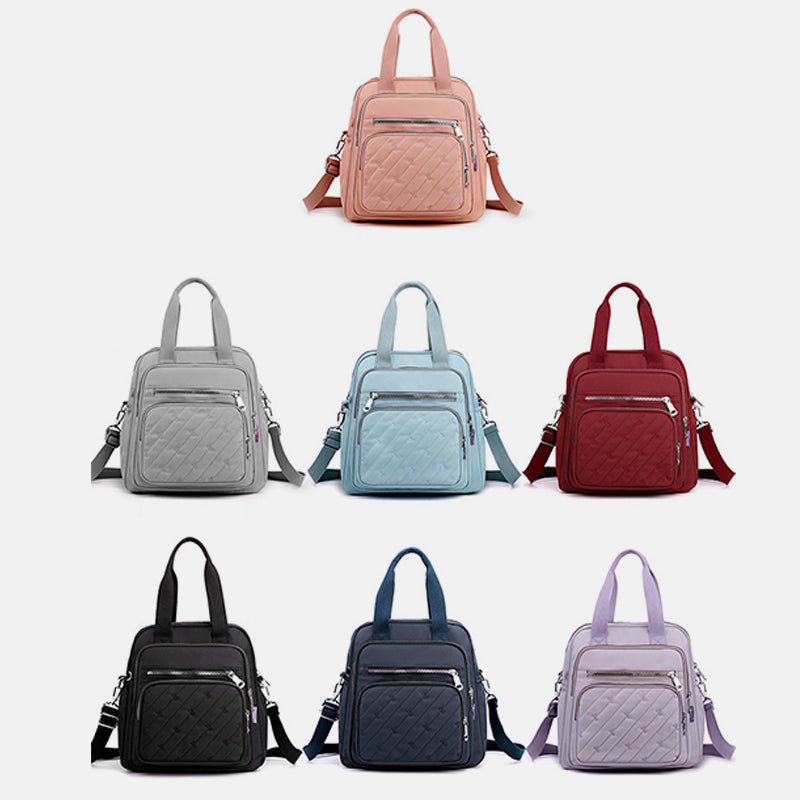 Multifunktionale leichte Prägung Elegante Handtasche Umhängetasche Rucksack