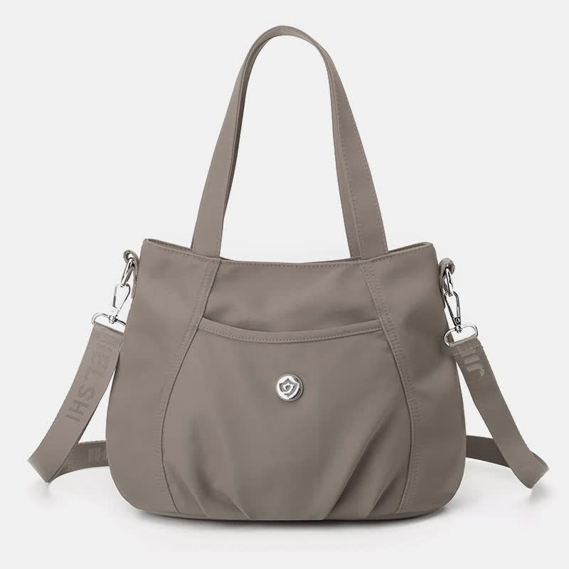 Leichte Umhängetasche aus Nylon mit mehreren Taschen und Reißverschlusstasche für Damen