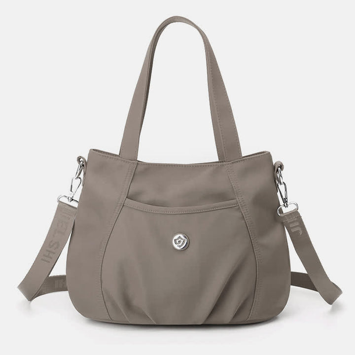 Leichte Umhängetasche aus Nylon mit mehreren Taschen und Reißverschlusstasche für Damen