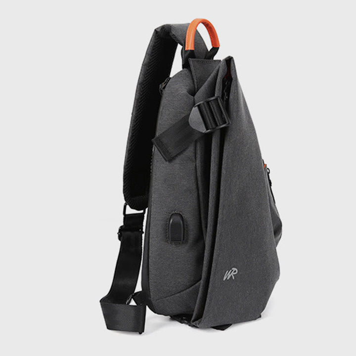Schultertasche für Herren, lässig, multifunktional, Brusttasche mit großem Fassungsvermögen