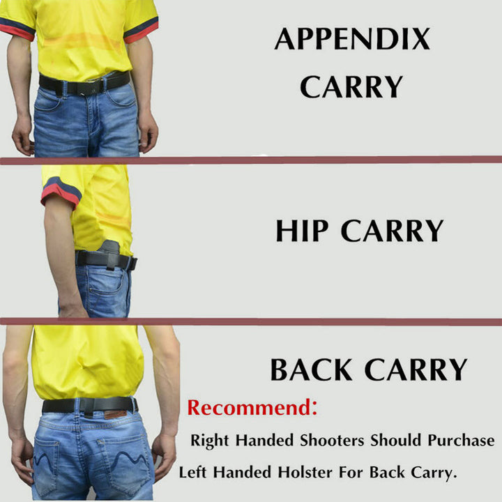 Holster für Outdoor-Taktiken Rindsleder Leder Unsichtbare Quick Draw Holster