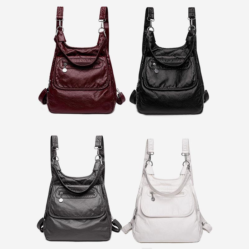 Wasser- und reißfester Rucksack, Tagesrucksack, Schultertasche, Handtasche mit verstellbaren Trägern