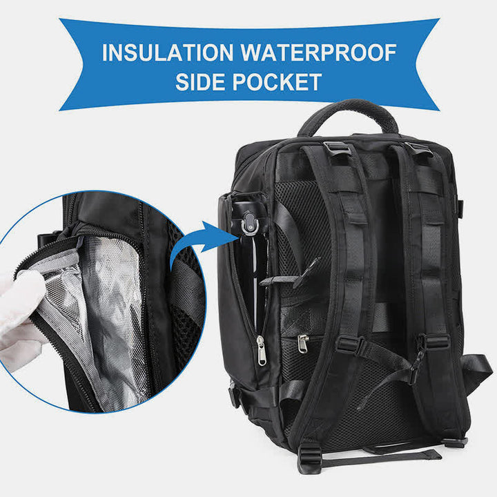 Extragroßer Reise-Laptop-Rucksack, wasserdichter Tagesrucksack mit mehreren Taschen und Nassfach
