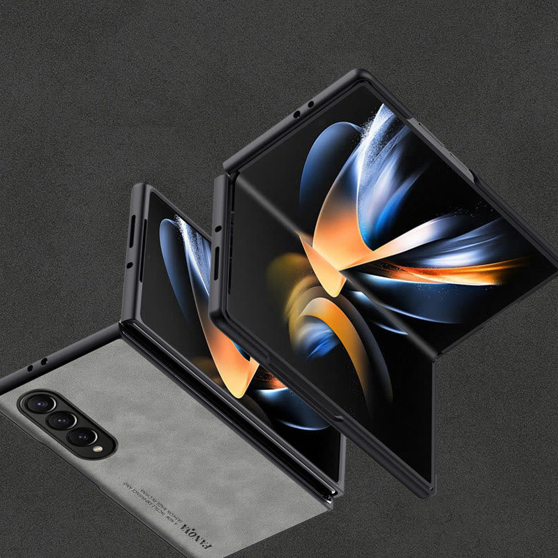 Frosted Handyhülle für Samsung Schützende flexible Lederhülle