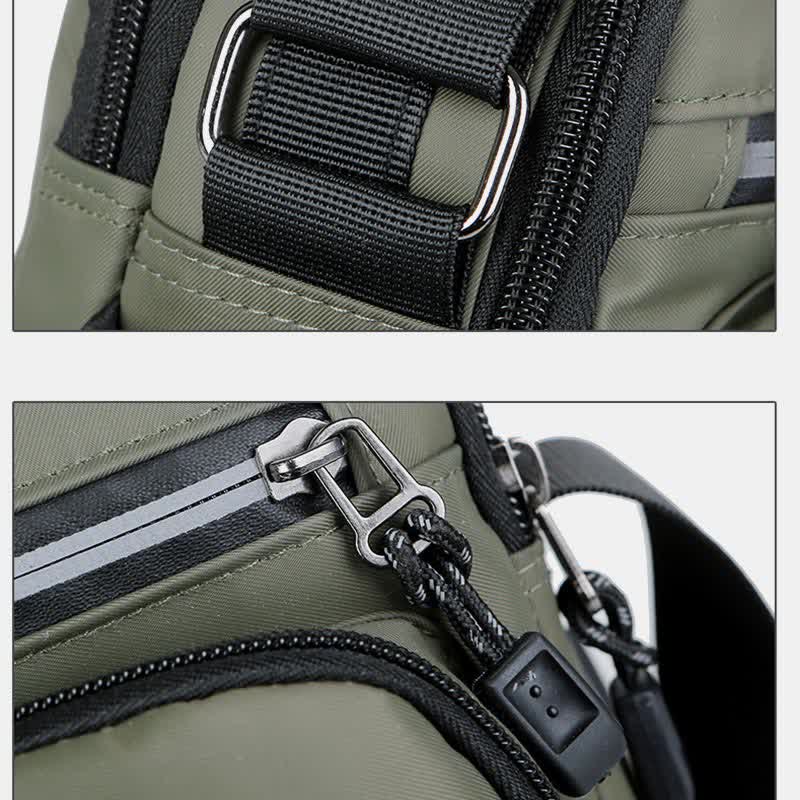 Messenger Bag Umhängetasche Herren Geldbörsen Multi-Pocket Kleine Umhängetasche