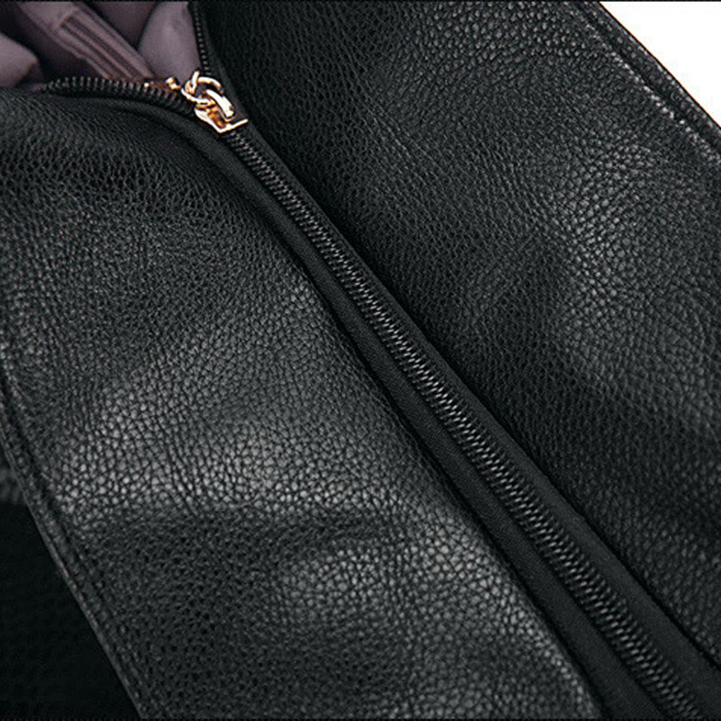 Glänzende Schlangenhaut-Grain-Tasche für Damen aus echtem Leder