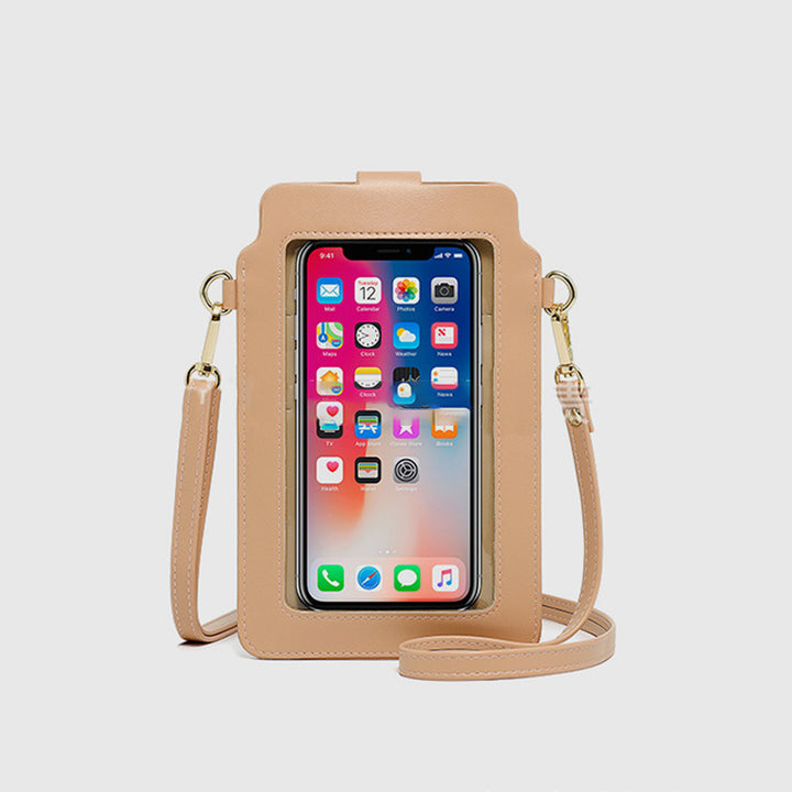 Elegante Umhängetasche für Telefon mit Touchscreen