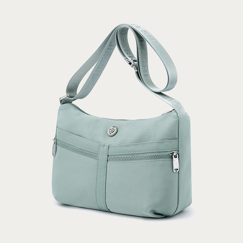 Solide Umhängetasche für die Schule, Reisen, einfache Nylontasche, Geldbörse