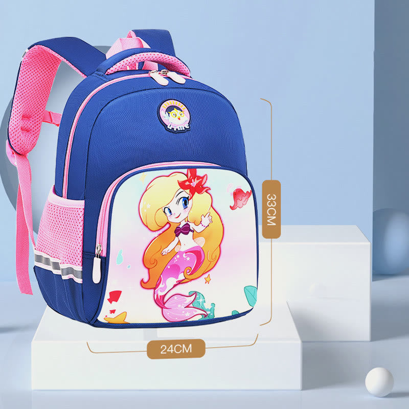 Rucksack für Kinder mit Cartoon-Charakter-Druck, leichter Oxford-Schulrucksack