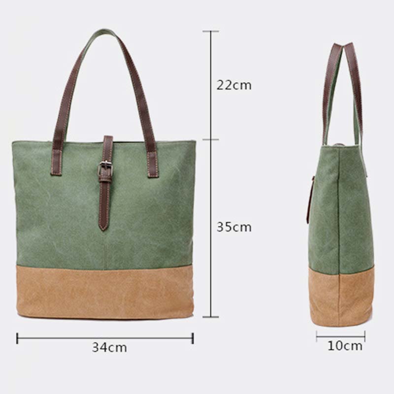 Große Kapazität Vintage Schwere Stil Handtasche Schultertasche