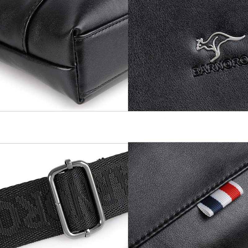Herren Umhängetasche Umhängetasche Weiches Leder Reisetasche Sling Pack