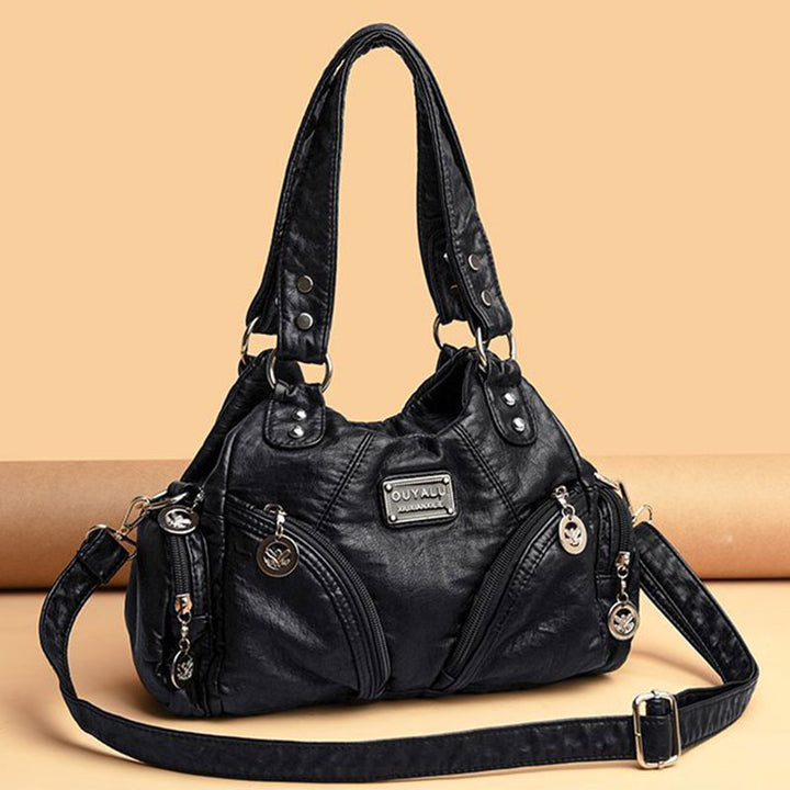 Vintage Echtleder Elegante Multifunktionale Handtasche