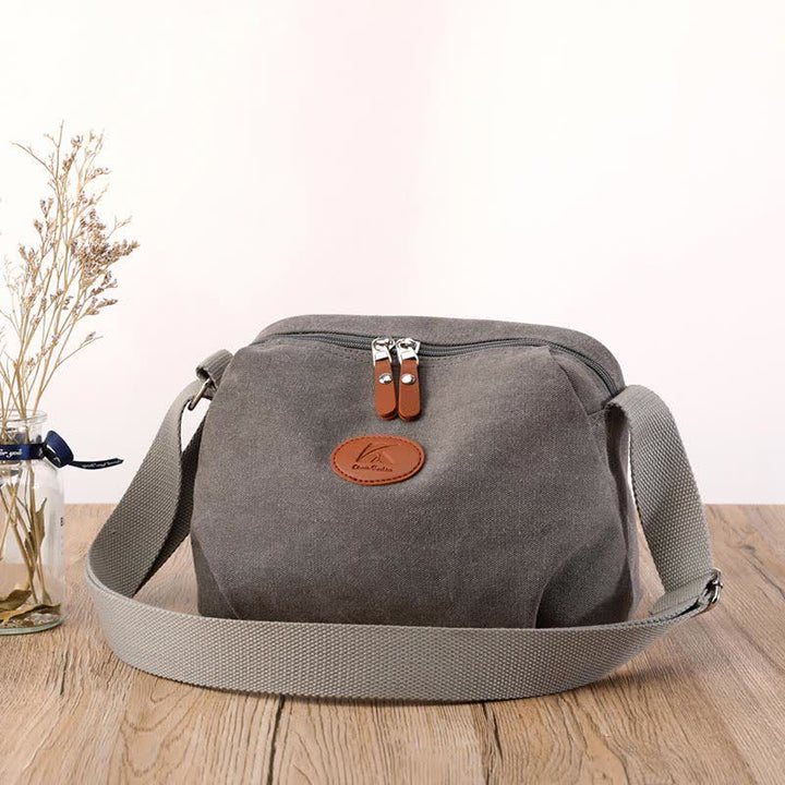 Umhängetasche aus Canvas für Damen, leicht, kleine Schultertasche