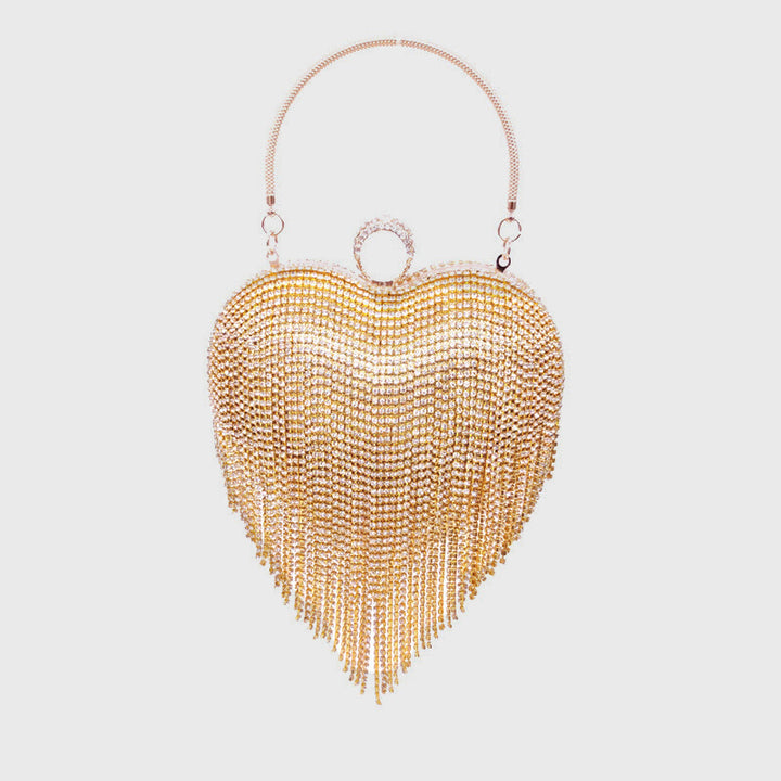 Abendtasche für Frauen Herzförmige Diamant Make-Up Hochzeit Tasche
