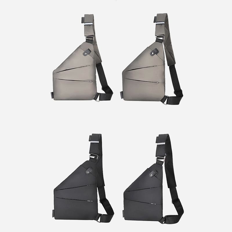Schultertasche für Männer, Diebstahlsichere, multifunktionale, wasserdichte Brusttasche für den Sport