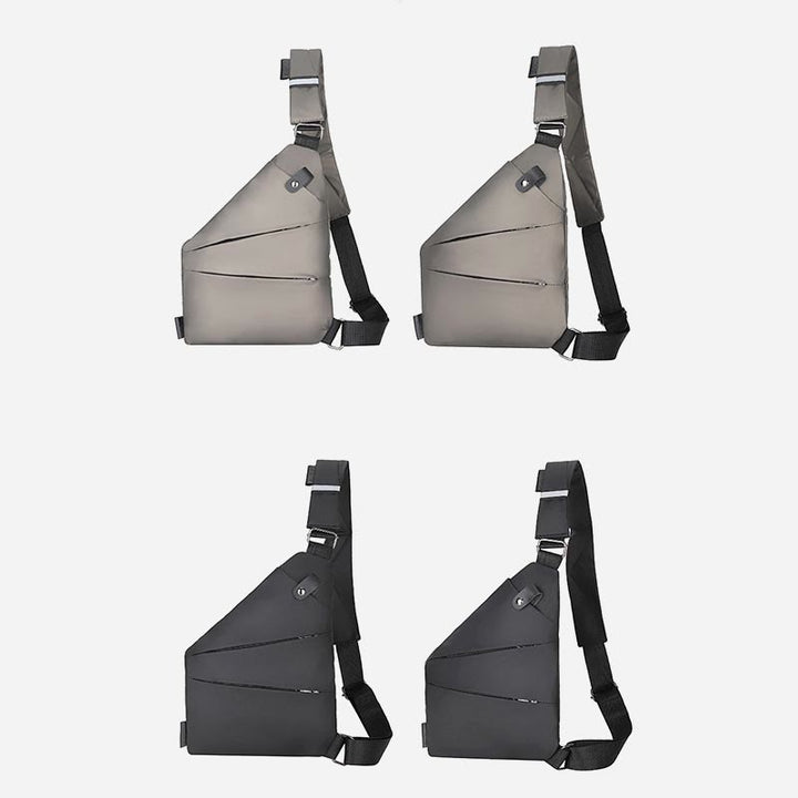 Schultertasche für Männer, Diebstahlsichere, multifunktionale, wasserdichte Brusttasche für den Sport