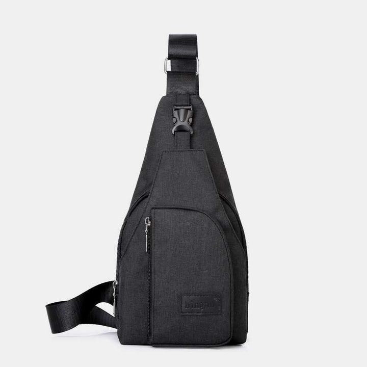 Sling Bag für Herren, leichte, graue Umhängetasche zum Wandern