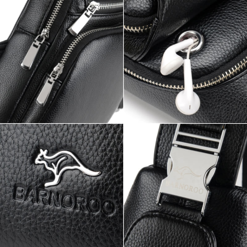 Diebstahlsichere Schultertasche mit großer Kapazität und USB-Aufladung