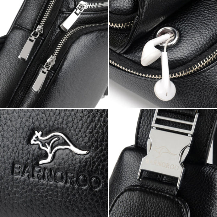 Diebstahlsichere Schultertasche mit großer Kapazität und USB-Aufladung