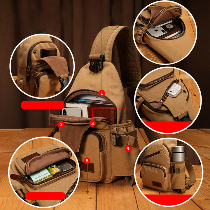 Schultertasche für Herren, lässig, für Reisen, Outdoor, Wandern, Umhängetasche, Tagesrucksack